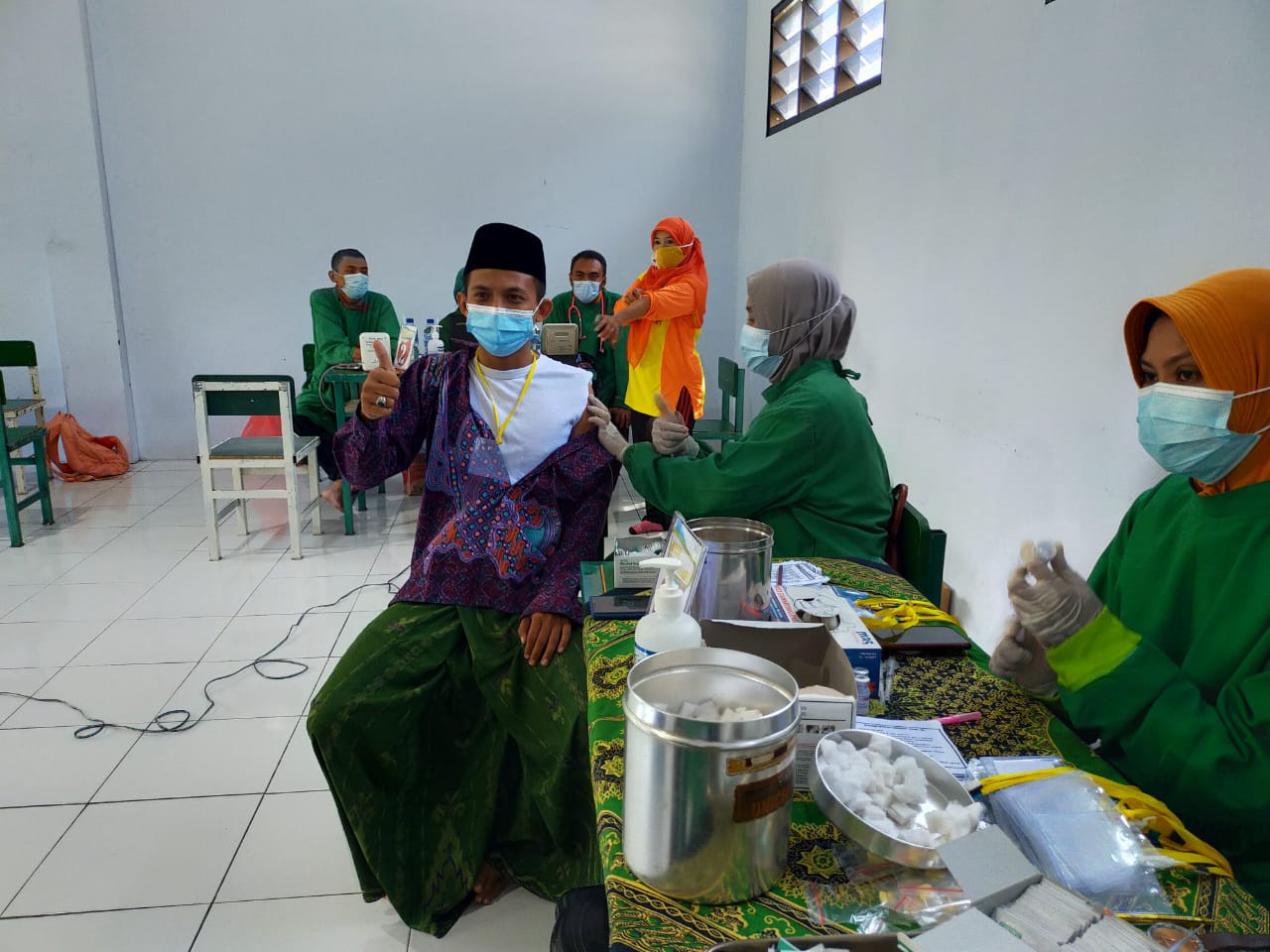 Vaksinasi di Babussalam tahap 1